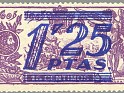Spain 1939 Quijote 1,25 P S 15C Blue Edifil NE 35